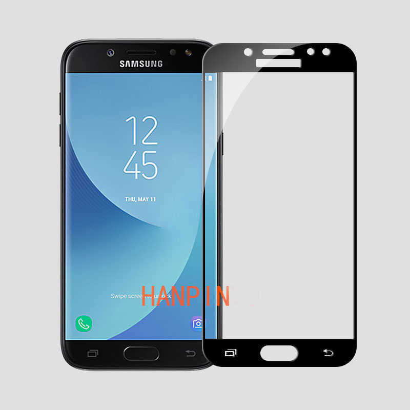 Galaxy J530 Pro Zore Ekranı Tam Kaplayan Düz Cam Koruyucu Siyah