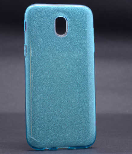 Galaxy J530 Pro Kılıf Zore Shining Silikon Mavi