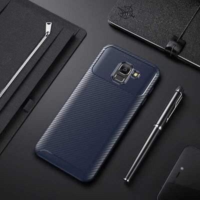 Galaxy J6 Kılıf Zore Negro Silikon Kapak Lacivert