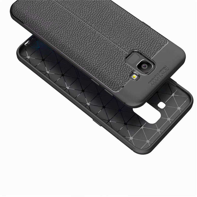 Galaxy J6 Kılıf Zore Niss Silikon Kapak Siyah