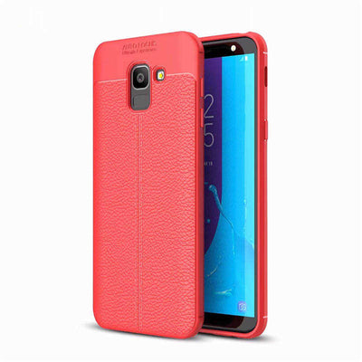 Galaxy J6 Kılıf Zore Niss Silikon Kapak Kırmızı