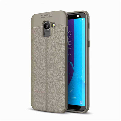 Galaxy J6 Kılıf Zore Niss Silikon Kapak Gri