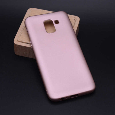 Galaxy J6 Kılıf Zore Premier Silikon Kapak Rose Gold