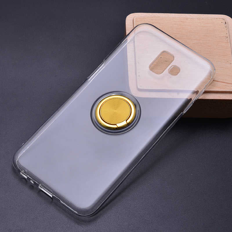 Galaxy J6 Plus Kılıf Zore Les Silikon Gold