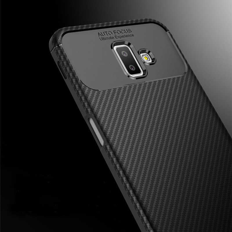 Galaxy J6 Plus Kılıf Zore Negro Silikon Kapak Kahverengi