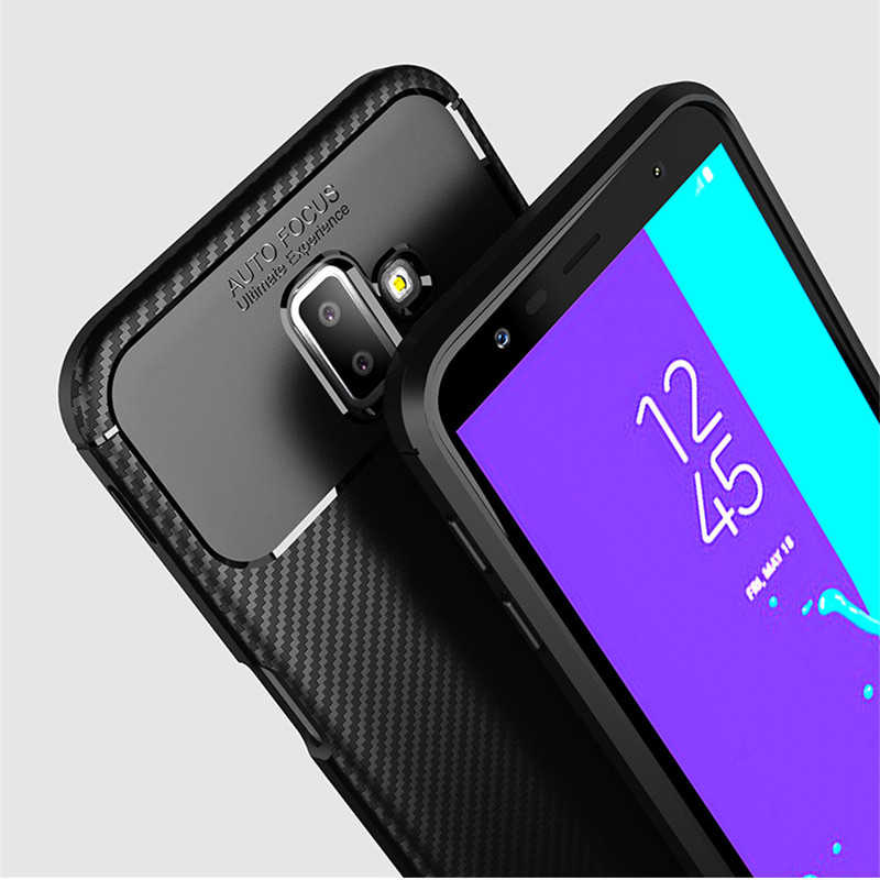 Galaxy J6 Plus Kılıf Zore Negro Silikon Kapak Kahverengi
