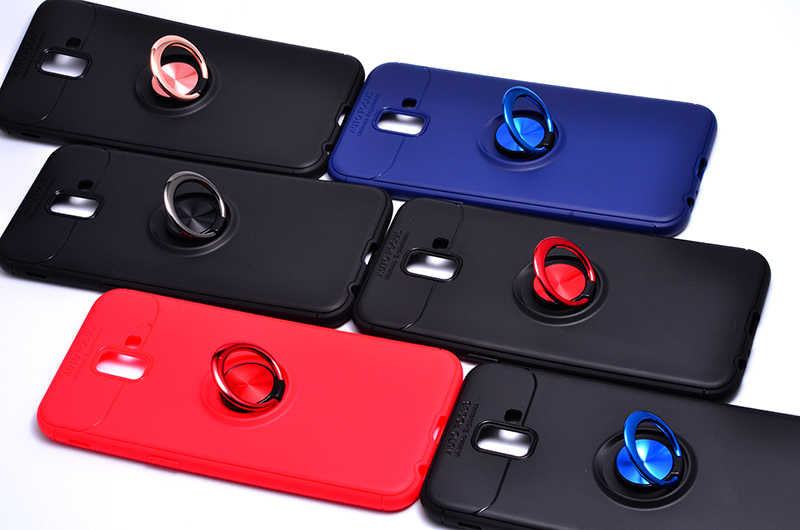 Galaxy J6 Plus Kılıf Zore Ravel Silikon Kapak Siyah