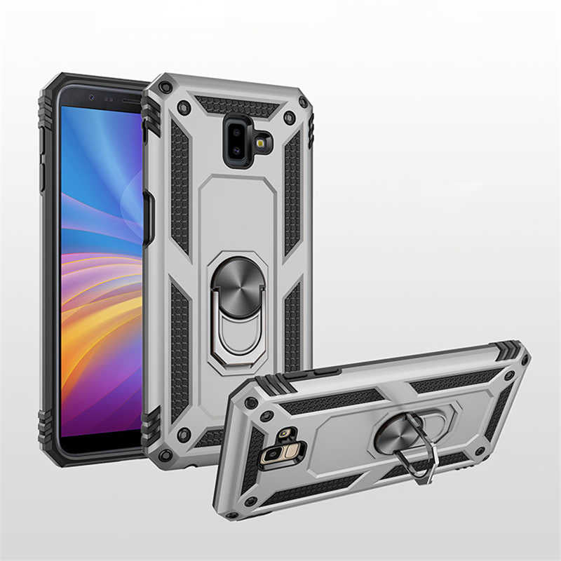 Galaxy J6 Plus Kılıf Zore Vega Kapak Gri
