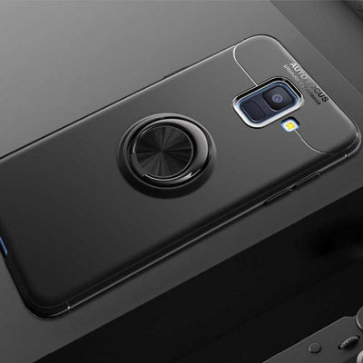 Galaxy J6 Kılıf Zore Ravel Silikon Kapak Siyah