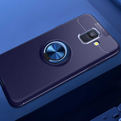 Galaxy J6 Kılıf Zore Ravel Silikon Kapak Mavi