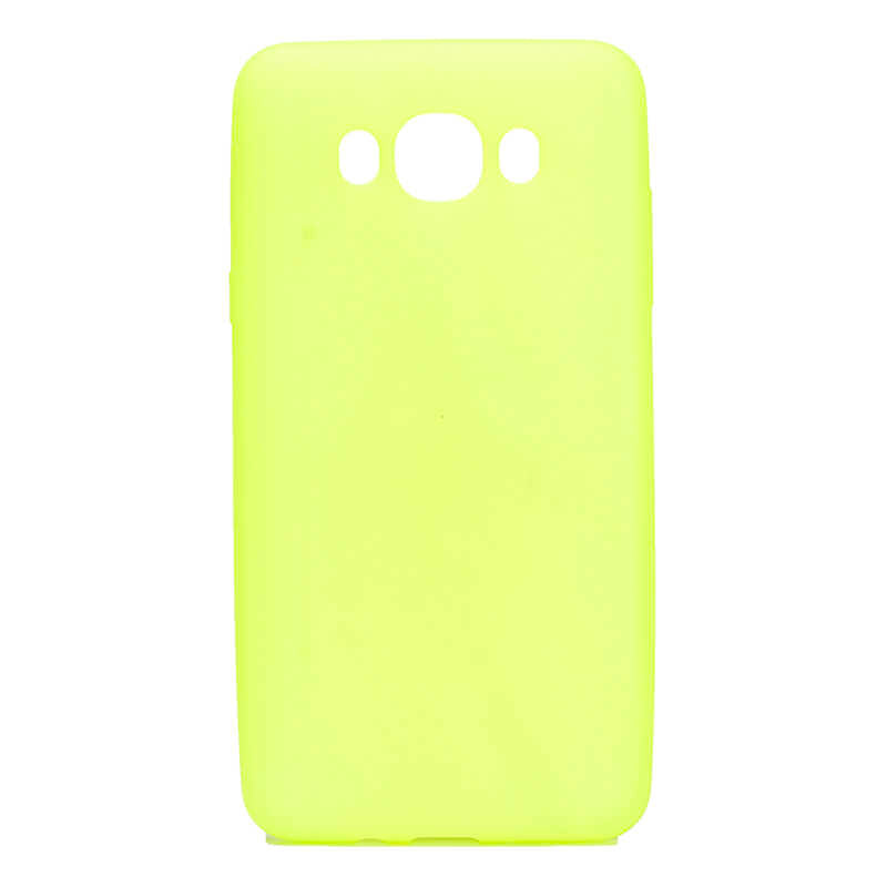 Galaxy J7 2016 Kılıf Zore Premier Silikon Kapak Sarı