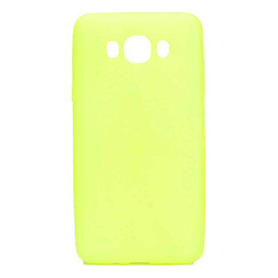 Galaxy J7 2016 Kılıf Zore Premier Silikon Kapak Sarı