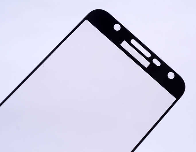 Galaxy J7 Core Zore Ekranı Tam Kaplayan Düz Cam Koruyucu Gold