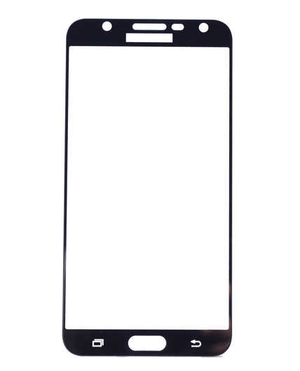 Galaxy J7 Core Zore Ekranı Tam Kaplayan Düz Cam Koruyucu Siyah