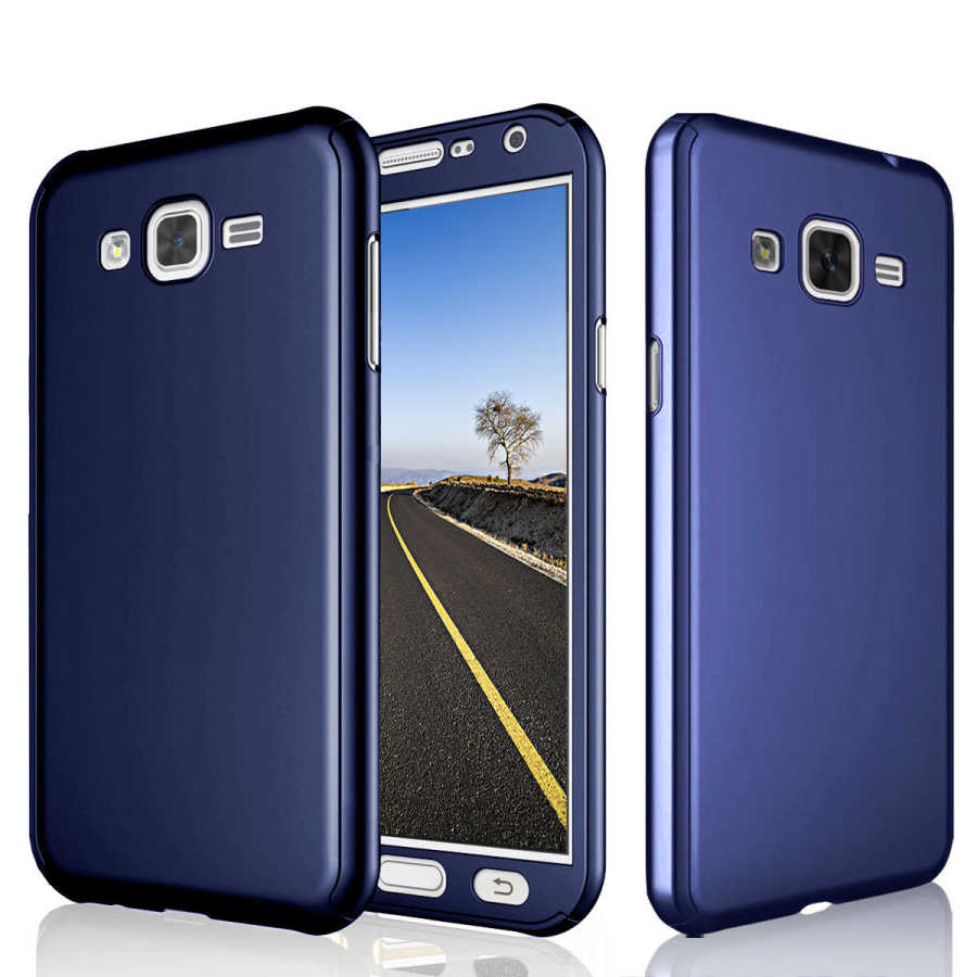 Galaxy J7 Core Kılıf Zore 360 3 Parçalı Rubber Kapak Kırmızı