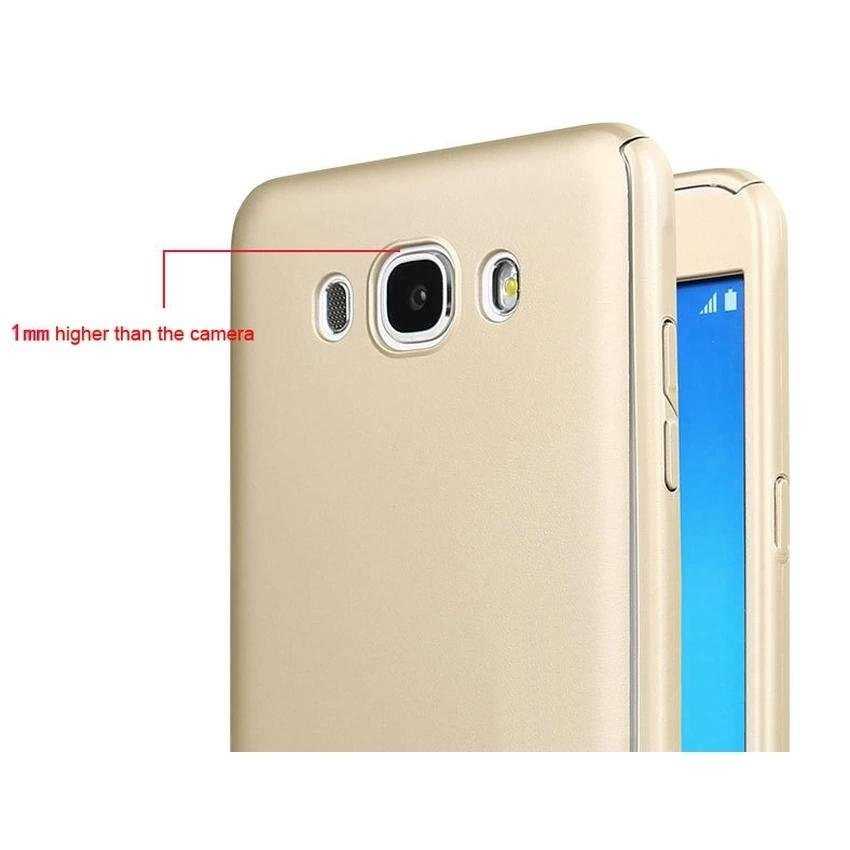 Galaxy J7 Core Kılıf Zore 360 3 Parçalı Rubber Kapak Mürdüm