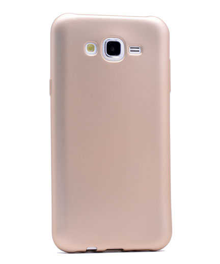 Galaxy J7 Core Kılıf Zore Premier Silikon Kapak Gold