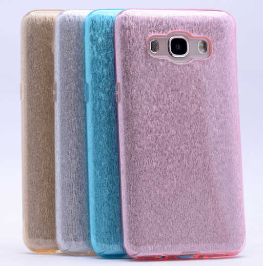 Galaxy J7 Core Kılıf Zore Shining Silikon Rose Gold