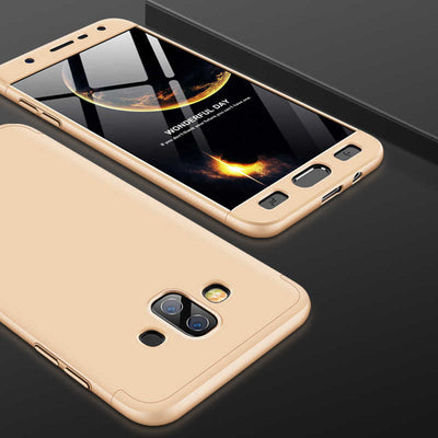 Galaxy J7 Duo Kılıf Zore Ays Kapak Gold