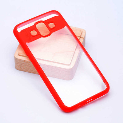 Galaxy J7 Duo Kılıf Zore Buttom Kapak Kırmızı