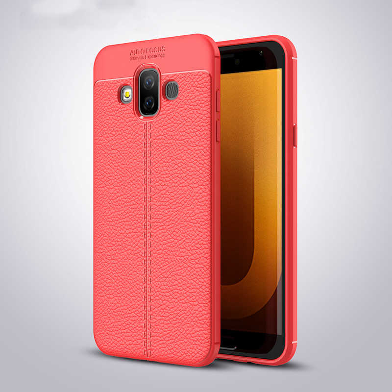 Galaxy J7 Duo Kılıf Zore Niss Silikon Kapak Kırmızı