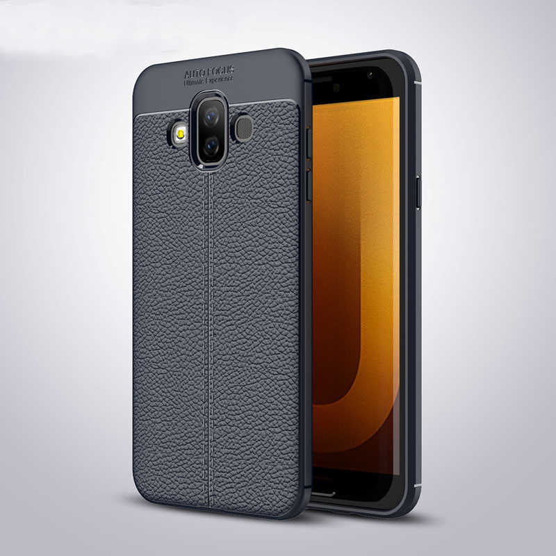Galaxy J7 Duo Kılıf Zore Niss Silikon Kapak Lacivert