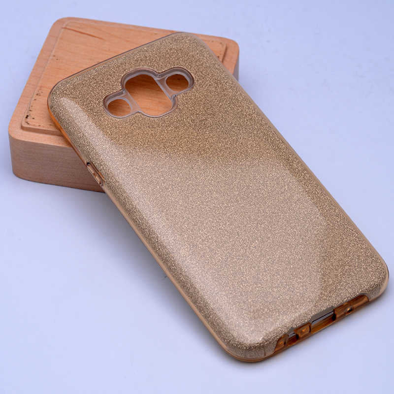 Galaxy J7 Duo Kılıf Zore Shining Silikon Gold