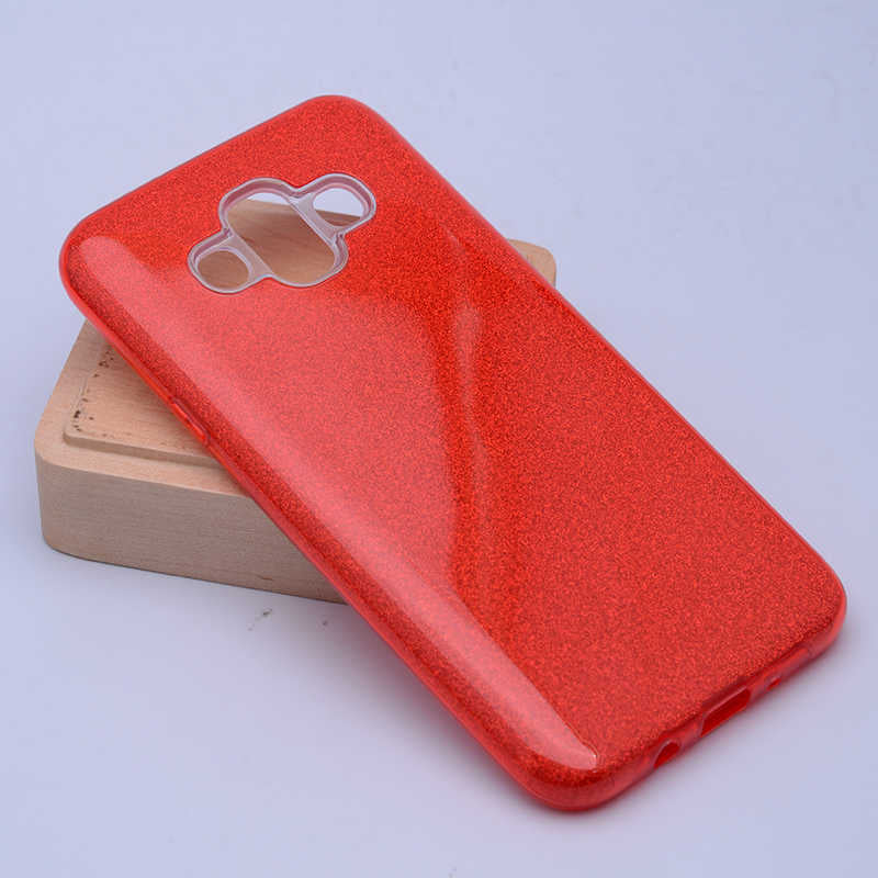 Galaxy J7 Duo Kılıf Zore Shining Silikon Kırmızı