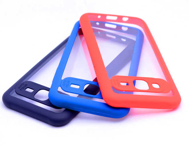 Galaxy J7 Kılıf Zore Buttom Kapak Kırmızı