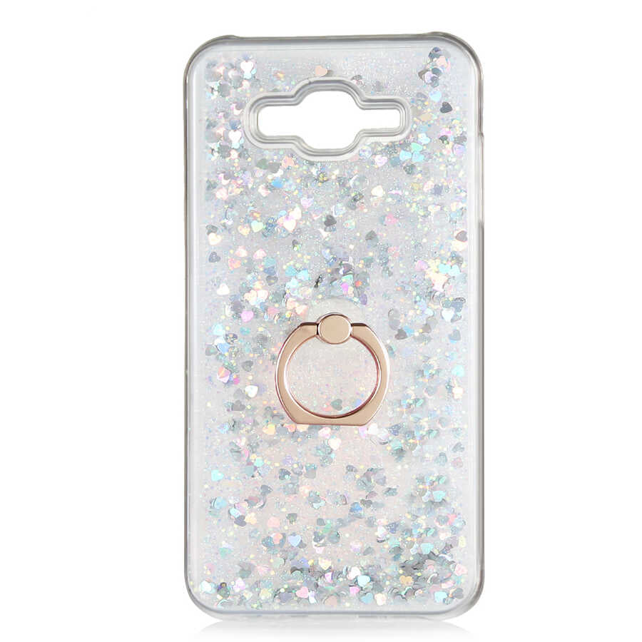 Galaxy J7 Kılıf Zore Milce Kapak Gümüş