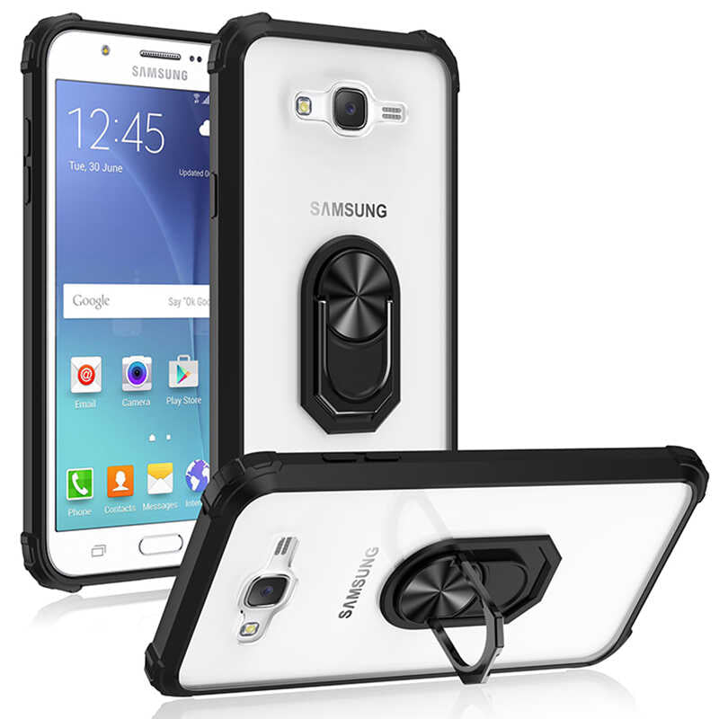 Galaxy J7 Kılıf Zore Mola Kapak Siyah