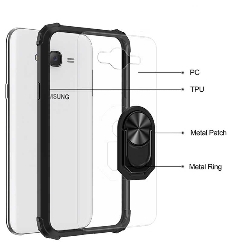 Galaxy J7 Kılıf Zore Mola Kapak Siyah