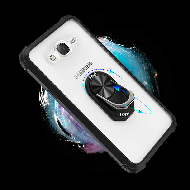 Galaxy J7 Kılıf Zore Mola Kapak Siyah