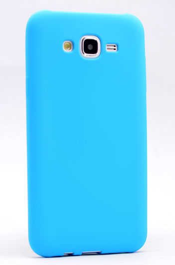 Galaxy J7 Kılıf Zore Premier Silikon Kapak Mavi