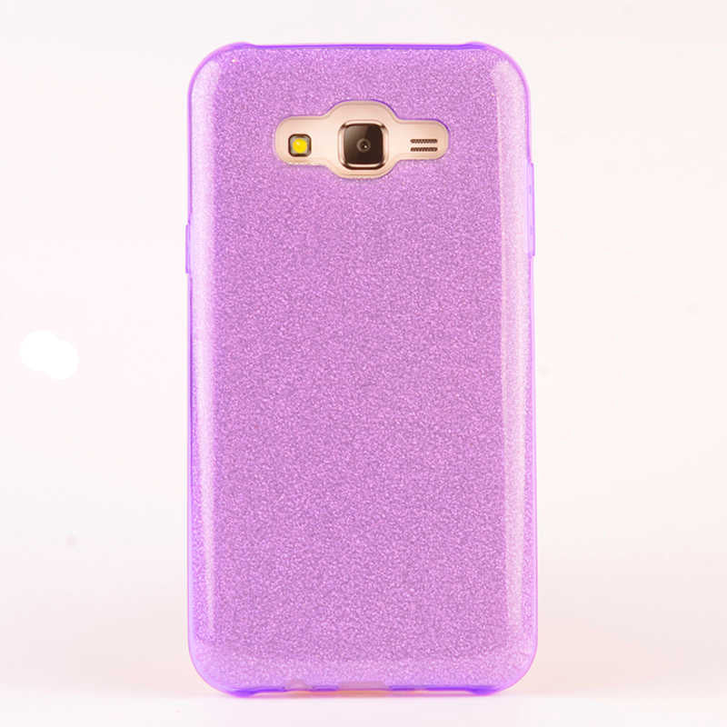 Galaxy J7 Kılıf Zore Shining Silikon Mor