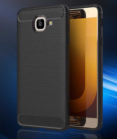 Galaxy J7 Max Kılıf Zore Room Silikon Kapak Siyah