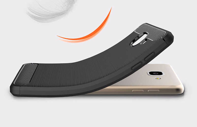 Galaxy J7 Max Kılıf Zore Room Silikon Kapak Gri