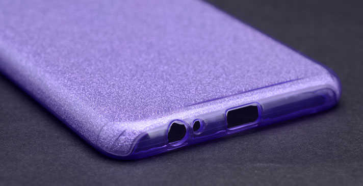 Galaxy J7 Max Kılıf Zore Shining Silikon Kırmızı