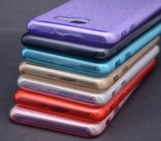 Galaxy J7 Max Kılıf Zore Shining Silikon Mavi