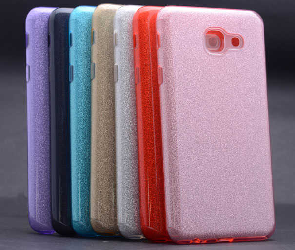 Galaxy J7 Max Kılıf Zore Shining Silikon Mavi