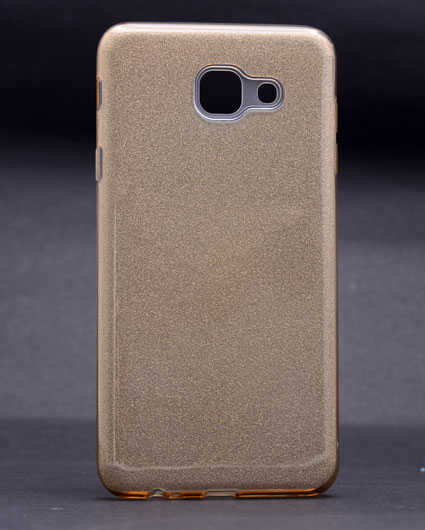 Galaxy J7 Max Kılıf Zore Shining Silikon Gold