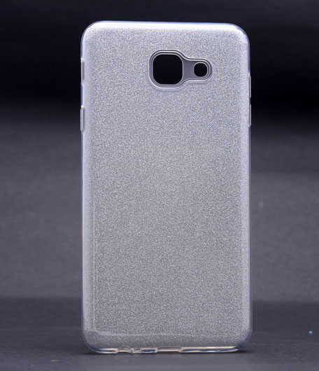 Galaxy J7 Max Kılıf Zore Shining Silikon Gümüş