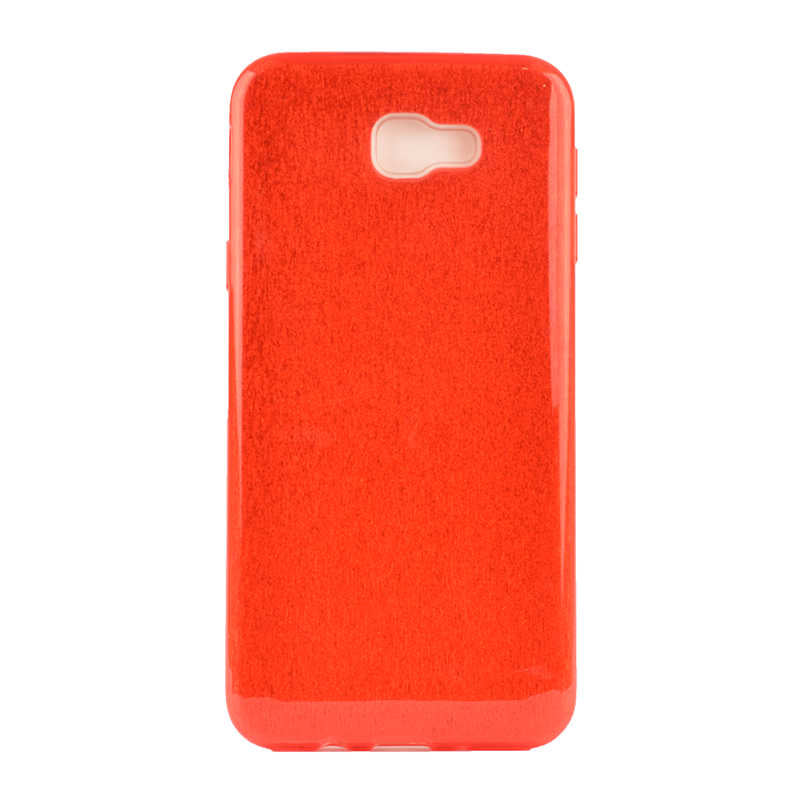 Galaxy J7 Prime Kılıf Zore Shining Silikon Kırmızı