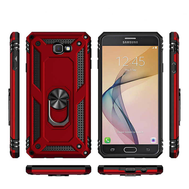 Galaxy J7 Prime Kılıf Zore Vega Kapak Mavi