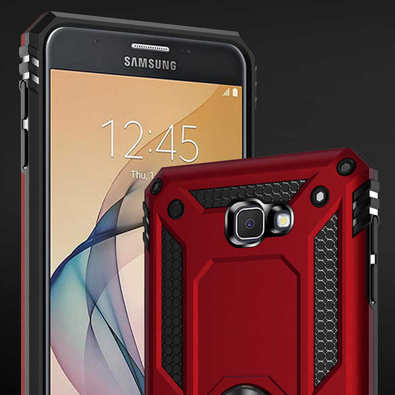 Galaxy J7 Prime Kılıf Zore Vega Kapak Gri