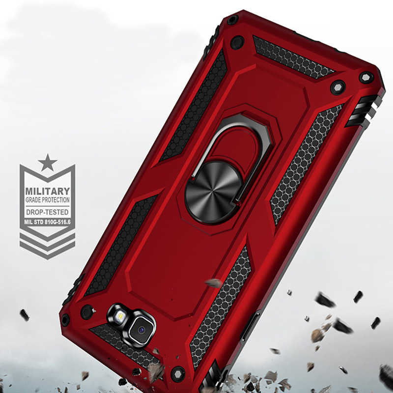 Galaxy J7 Prime Kılıf Zore Vega Kapak Gold