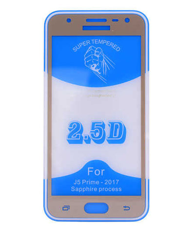 Galaxy J730 Pro Zore Az Eğimli Full Yapışkanlı Cam Gold