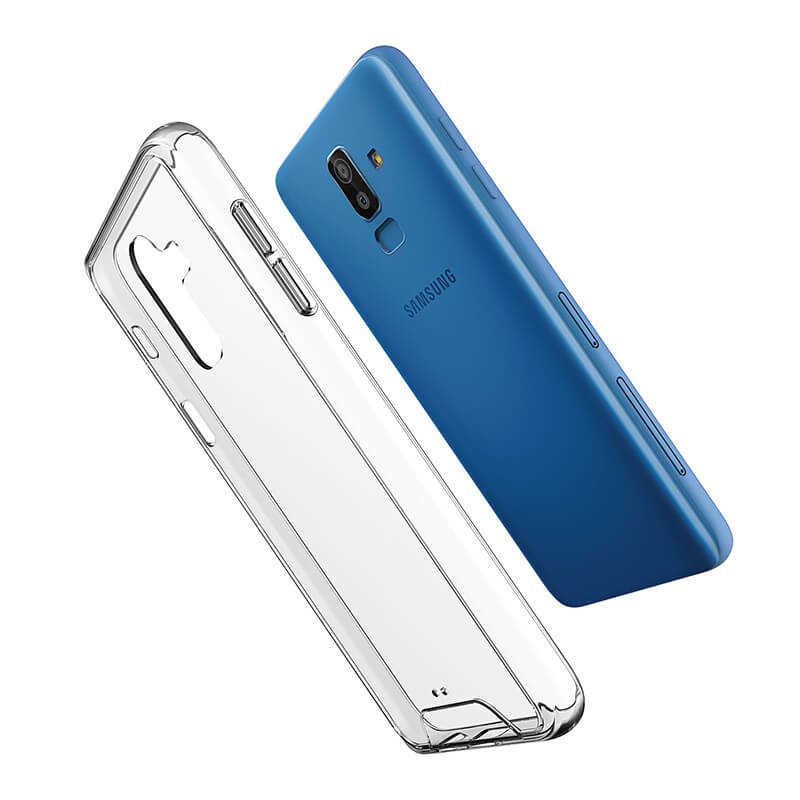 Galaxy J8 Kılıf Zore Gard Silikon Renksiz