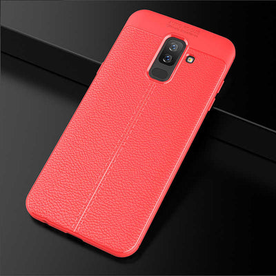 Galaxy J8 Kılıf Zore Niss Silikon Kapak Gri