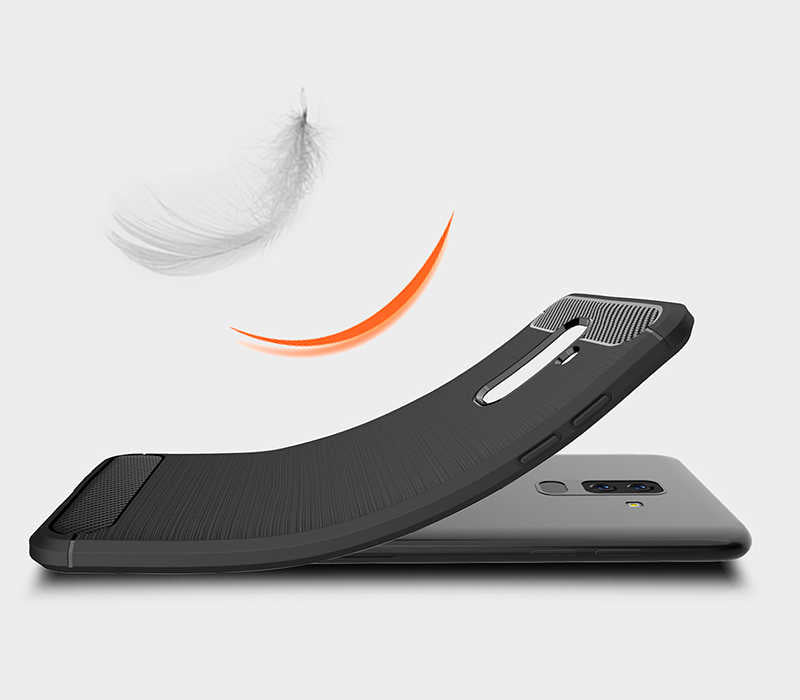 Galaxy J8 Kılıf Zore Room Silikon Kapak Siyah